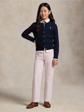 Brooks Brothers Girls Pink Seersucker Pants - Size 12